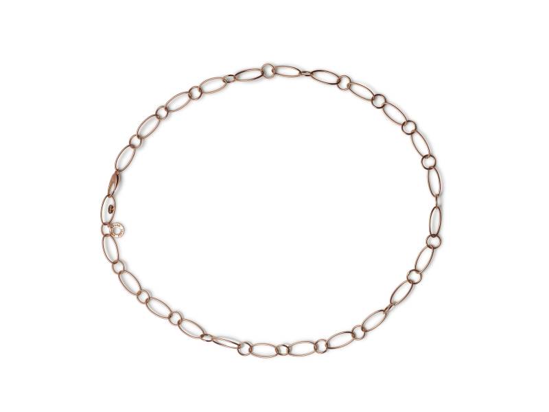 ROSE GOLD NECKLACE WITH OVAL AND ROUND LINKS ACCESSORI CHANTECLER 35159